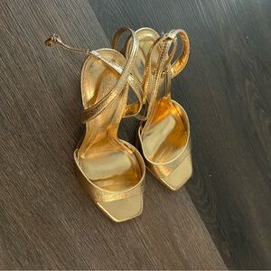 Zara Gold heels